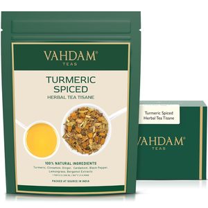 VAHDAM, Turmeric Spice Herbal <b>Tea</b> (50+ Cups, 3.5 oz) - Product Image 1