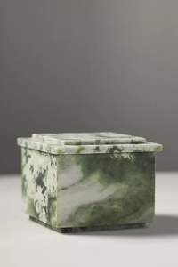 Boîte de rangement en marbre faite à la main pour bureau ou maison Style d'amour élégant en pierre - Product Image 5