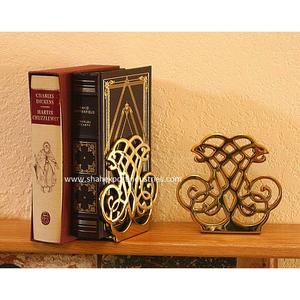 Serre-livres en forme d'ananas en métal fait main serre-livres de table en or Antique pour salon, bureau et école, décor de bureau - Product Image 4