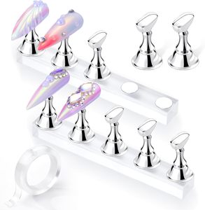 Kit de présentation pour salon de manucure Makartt, adhésif magnétique réutilisable, ruban adhésif double face, <span class=keywords><strong>faux</strong></span> ongles en acrylique, fournitures pour ongles NAB088 - Product Image 1