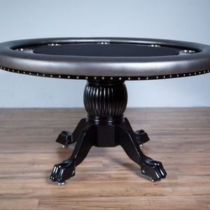 Table de poker pliante personnalisable de luxe moderne motif rond Casino-Selling Table en bois de la meilleure qualité - Product Image 3