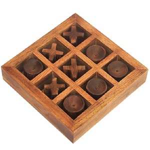 El producto más vendido, juego de mesa de madera maciza con marrón oscuro XOXO Night, juego de juguete clásico de Tic para adultos, amigos, niños, sobremesa - Product Image 5