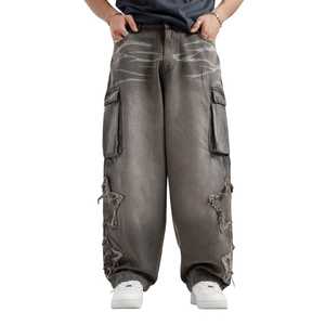 กางเกงยีนส์ผู้ชายวินเทจผ้ายีนส์รุ่น Vash ออกแบบได้ตามที่ต้องการ - Product Image 1