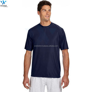 T-shirt en coton de haute qualité pour hommes Tissu bleu confortable fabriqué au Pakistan avec un design unique - Product Image 6