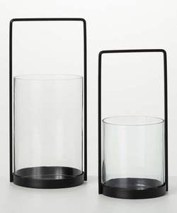 Support carré en fil de fer en métal avec bougeoir en verre dessus de table décoratif décor à la maison bougeoir de qualité supérieure - Product Image 2