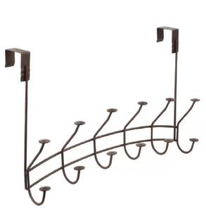 Crochets muraux en métal avec finition marron parfaits pour la décoration de la maison dans les salles de bain, les cuisines et les entrées pour une organisation élégante - Product Image 1