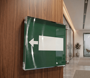 Luz de Seguridad para Salidas de Emergencia, Alta Visibilidad, Sensor de Guía Transparente, Indicador Automático de Salida de Emergencia para Residencias - Diseño Minimalista - Product Image 1