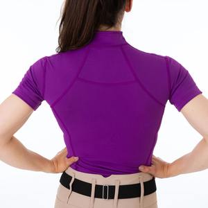New Arrival Women's Equestrian Horse Riding Sports Shirt <b>Base</b> <b>Layer</b> Slim Fit Breathable 4 Way Stretch <b>Short</b> <b>Sleeve</b> - Product Image 2