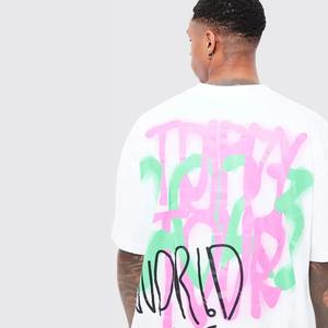 Vêtements de fitness grande taille T-shirt pour hommes T-shirt Slim Fit uni personnalisé en gros Gym casual coton pour hommes vierge High Street - Product Image 4