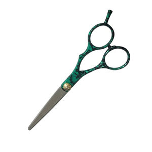 กระดาษเคลือบด้ามจับกรรไกรตัดผมโลหะเหล็กกรรไกรตัดผมมีดโกนขอบกรรไกรตัดผมทนทานพร้อมสกรูปรับได้ - Product Image 4