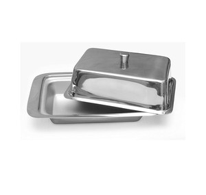 Beurrier en acier inoxydable Vente à chaud Ustensiles de cuisine Dôme en acier inoxydable de haute qualité Nouvelles idées de produits Beurrier avec couvercle - Product Image 1