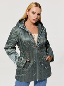 Women's Breathable Winter Casual Puffer <b>Jackets</b> Warm with Zipper Bubble Style Custom Colors Woven Weave - Product Image 3