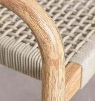 Chaise de salle à manger en bois naturel et en jonc de mer bohème, best-seller, meubles de maison, chaise en jonc de mer pour salle à manger, fabriquée au Vietnam