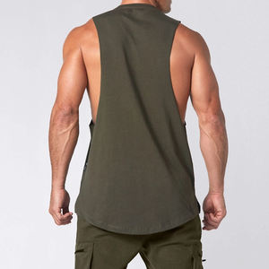 Débardeur 100% coton de haute qualité pour hommes nouvelle mode imprimé personnalisé respirant Gym entraînement Fitness Streetwear lavé sans manches - Product Image 2