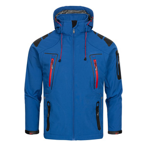 Chaqueta con capucha ajustable Softshell de invierno con cremallera exclusiva para hombre, chaqueta de tela de secado rápido de peso pesado de lujo para hombre - Product Image 5