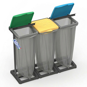 Porta per Sacchi di Raccolta Differenziata 80-110 L, Struttura Modulare in Resina per Uso Interno/Esterno - Product Image 1