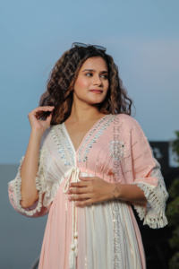 Tendance d'été Femmes Rayon Tie dye Robe longue Party And Resort Wear - Product Image 4