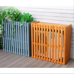 Jardinière de lit de jardin surélevée en bois de qualité supérieure Boîte à plantes extérieure durable pour légumes et fleurs Utilisation de la couverture du climatiseur en bois - Product Image 2