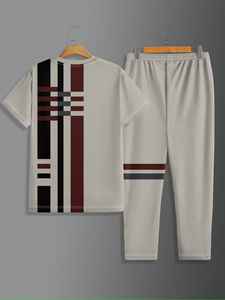 Survêtement de haute qualité en polyester/coton pour hommes, survêtement d'été pour une utilisation décontractée en plein air avec logo personnalisé - Product Image 2