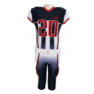 ชุดอเมริกันฟุตบอล โพลีเอสเตอร์ 100% เสื้อทีมแขนสั้น คุณภาพสูง แห้งเร็ว น้ำหนักเบา ระบายอากาศได้ดี ซึมซับเหงื่อ - Product Image 6