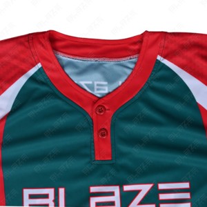 Custom Embroidery Baseball Uniform Style Shirt Wholesale Cheap Blank Baseball Jersey Men's T-shirts - Product Image 3