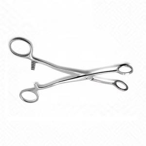 คีมคอลลินส์สำหรับจับเนื้อเยื่อ ขนาด 6 นิ้ว ผลิตจากเหล็กกล้าไร้สนิมเกรดผ่าตัด ปากคีมรูปไข่สามเหลี่ยม ใช้งานด้วยมือ นำกลับมาใช้ใหม่ได้ สำหรับใช้ทางการแพทย์ - Product Image 6