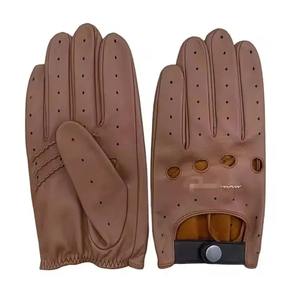 ถุงมือขับรถคุณภาพสูงระดับมืออาชีพ พิมพ์โลโก้ตามสั่ง ผลิตจากหนังอย่างดี ราคาคุ้มค่า วัสดุทนทาน คุณภาพเยี่ยม - Product Image 1