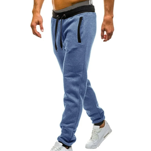 Pantalones Deportivos de Forro Polar Suave y Cálido para Hombre, Corte Ajustado, Bolsillos con Cremallera, Transpirables, Método de Tejido No Tejido, Personalizados - Product Image 1