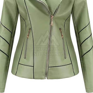 Veste en cuir au meilleur prix tendance personnalisée pour femmes fabriquée au Pakistan au meilleur prix Vestes en cuir tendance pour femmes - Product Image 6