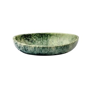 Tazón para Servir de Resina Pulida Hecho a Mano en Verde y Negro, Apto para Lavavajillas, Ecológico, Utensilios de Cocina de Origen Indio, Arte Moderno para Fiestas - Product Image 1