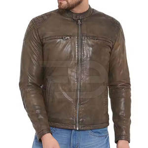 Chaqueta de Cuero para Hombre, Estilo Urbano Elegante, Ropa de Invierno, Prenda de Cuero Duradera, Diseño de Moda - Product Image 2