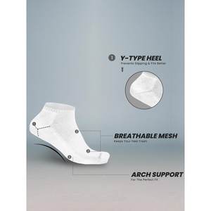 athletic socks Pairs Neutral Solid Color Round <b>Neck</b> Socks Spring Summer Sweat Breathable Soft Comfortable Couple Sports Socks - Product Image 3