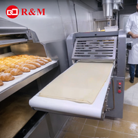 Laminoir Automatique pour Boulangerie Pâtisserie Feuilletée Pâte Filo, Laminoir à Pâte 30 kg, Mini Petite Machine à Étaler et Aplatir la Pâte
