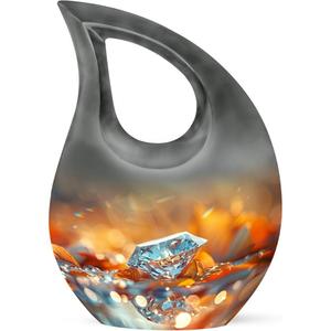 Urna conmemorativa de cremación con gotas de lágrima de galaxia hermosa de alta calidad para cenizas humanas adultas urna funeraria grande decorativa - Product Image 5