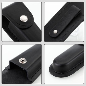 Funda de cuchillo de cuero genuino hecha a medida de alta calidad, hoja fija directa de fábrica, cuchillos de bolsa de transporte Horizontal de supervivencia Bushcraft - Product Image 6