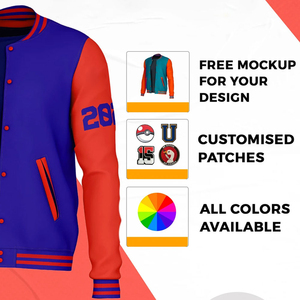 Vestes d'université nouveau design pour hommes-Manteaux athlétiques personnalisés de style baseball (inspiré du streetwear) - Product Image 6