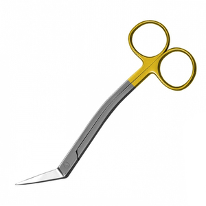 Vente en gros de ciseaux d'opération fins Locklin Ciseaux d'opération de chirurgie plastique allemands en acier inoxydable enduits de couleur or - Product Image 3