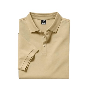 Vente en gros de chemises pour hommes à manches courtes unies, 100% coton, tissu tricoté à séchage rapide, logo personnalisé, usine directe - Product Image 2
