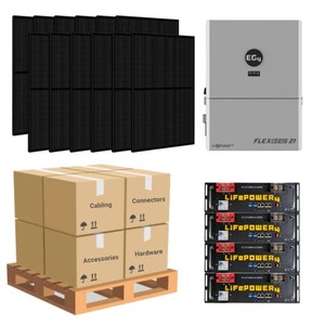 Système solaire domestique complet 7,3 kW EG4 FlexBOSS21 MPPT 20,48 kWh 28,6 kWh Batterie au lithium 18 panneaux solaires 410 W - Product Image 6