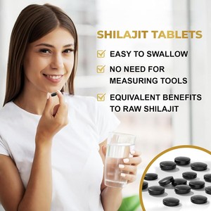 Tabletas de Shilajit del Himalaya 100% Puro OEM/ODM para Hombres y Mujeres con Más de 85 Minerales y 82% de Ácido Fúlvico, Provenientes de 19,000 pies de Altura - Product Image 2