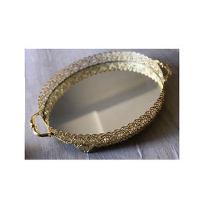 <b>Heart</b> <b>Shape</b> Table Decor Tray Home Hotel Organizer Decorative Tray Deluxe Quality Metal Tray in Reasonable Price - Product Image 2