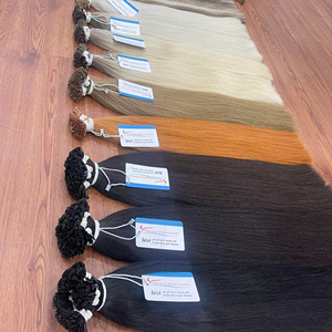 Extensions de cheveux Remy à pointe de kératine couleur personnalisée en gros Extensions de cheveux plats de cheveux vietnamiens - Product Image 1