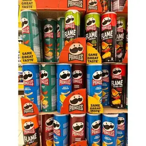 Оптовая продажа по всему миру картофельные чипсы Pringles вкусные экзотические закуски здоровые закуски Pringles соль и уксус чипсы