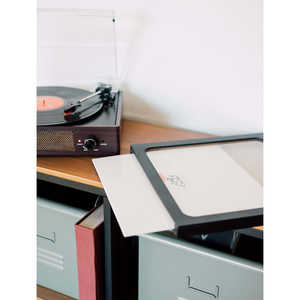 Marco de Fotos Premium para Portadas de Discos de Vinilo LP, 32 x 32 cm, Cuadrado, Madera MDF con Marco de Aluminio para Decoración del Hogar y Publicidad - Product Image 5