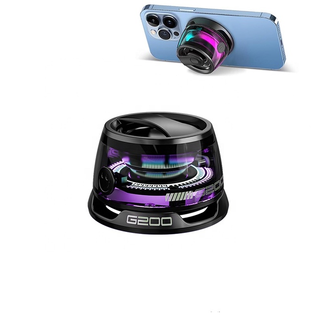 G200 B T Speaker Base Magnetic Mobile Phone Holder Waterproof Mini Portable Outdoor Home Wireless Audio for iPhone Android