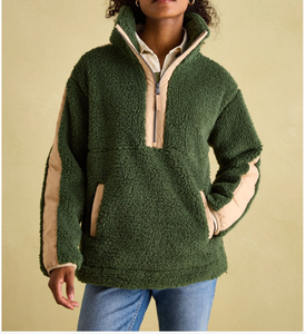 Jersey de lana en blanco Sudadera con capucha lisa de gran tamaño de invierno Sudadera corta ajustada de fábrica con logotipo personalizado Camisa de peso pesado - Product Image 1