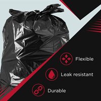 Bolsa de Plástico LDPE/HDPE, bolsa de basura Compostable con sellado plano y mango