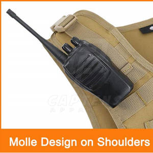 Venta directa de fábrica Diseño único Chaleco táctico Tallas grandes Precio barato Chaleco táctico para adultos - Product Image 5