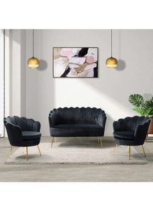 Sofá reclinable moderno de terciopelo de madera maciza para ocio, sofá para el hogar, Hotel, apartamento, Villa, sala de estar, comedor al aire libre - Product Image 2