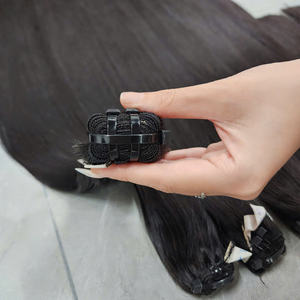 Paquetes de cabello humano virgen de doble estiramiento Extensión recta de grado 11A Paquetes de cabello liso de hueso 100% Proveedores Cutícula cruda alineada - Product Image 1